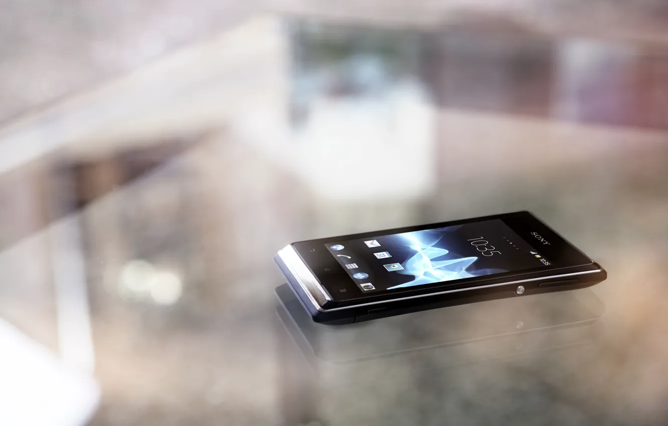 Фото обои телефон, сони, hi-tech, смартфон, sony xperia