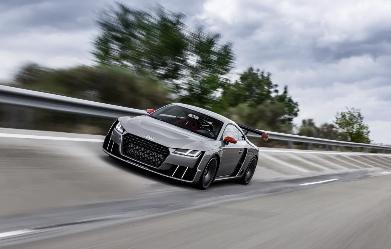 Фото обои Audi, road, speed, TT, Audi TT clubsport turbo concept