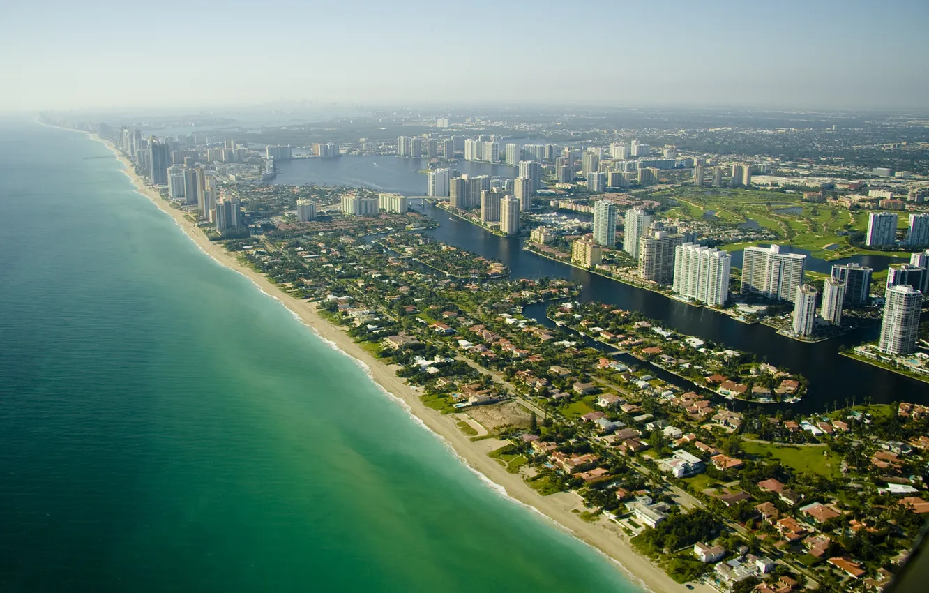 Фото обои city, город, Флорида, USA, США, Miami, Florida, Майями
