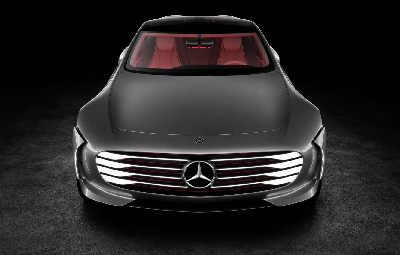 Фото обои Mercedes-Benz, перед, 2015, Intelligent Aerodynamic Automobile, Concept IAA