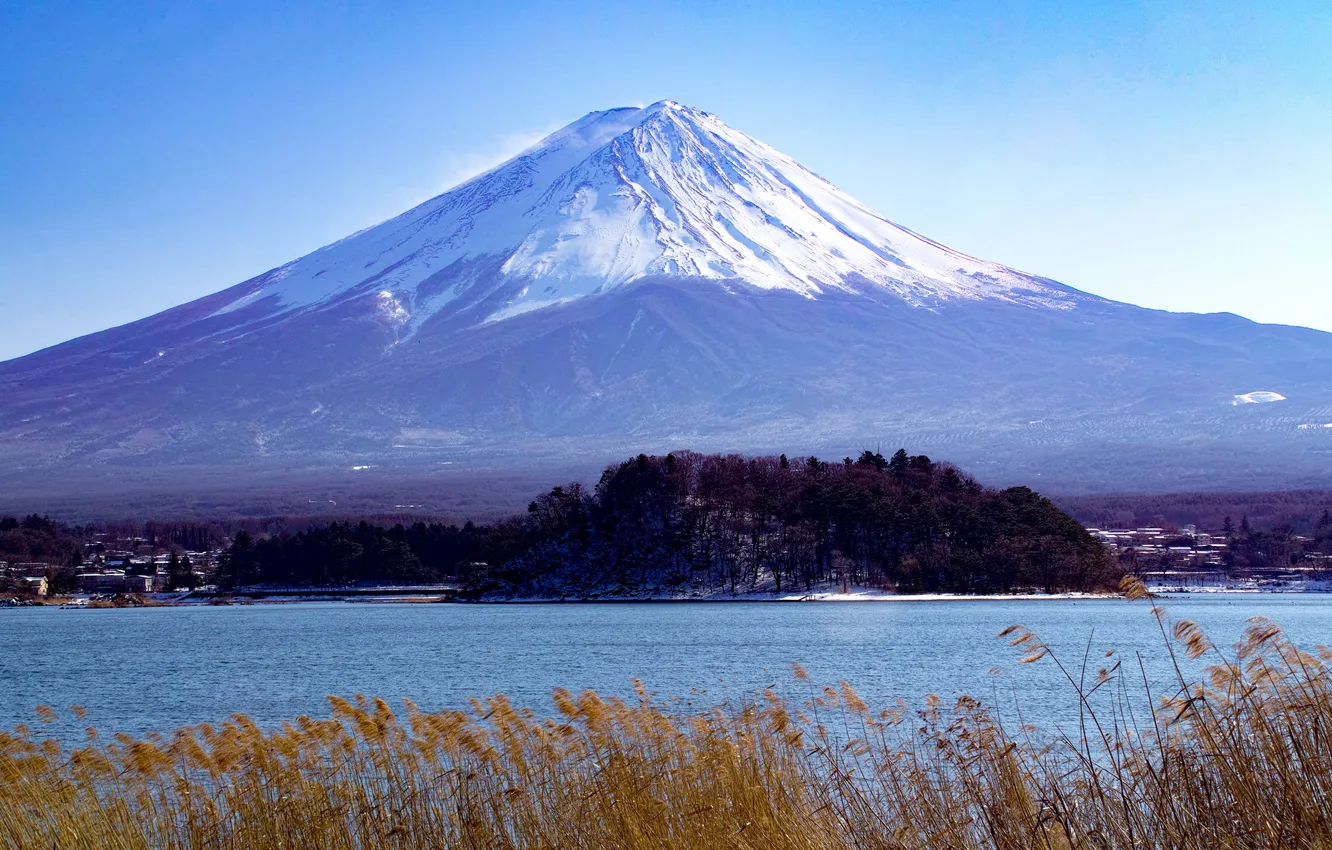 Фото обои пейзаж, гора, вулкан, Япония, Fuji