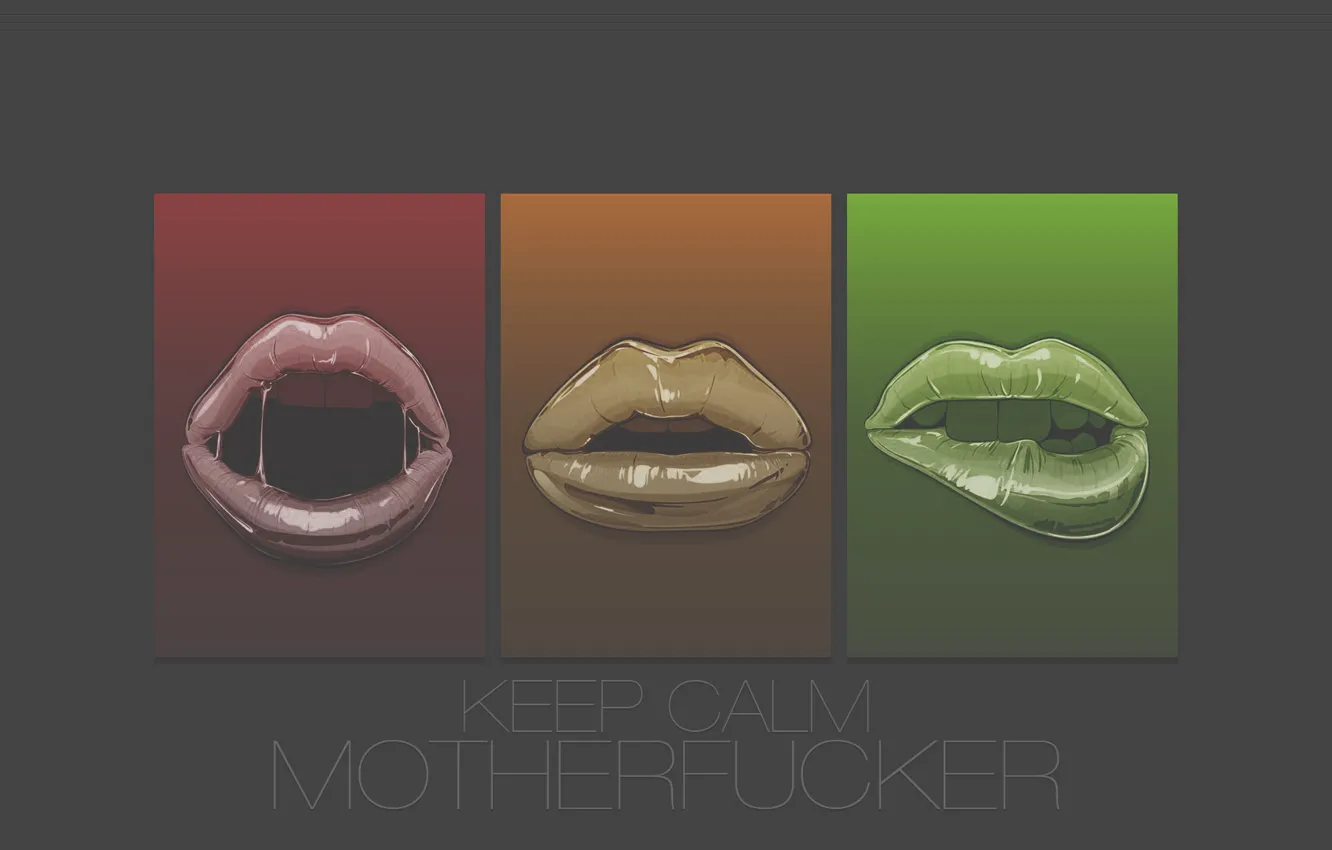 Фото обои губы, calm, keep