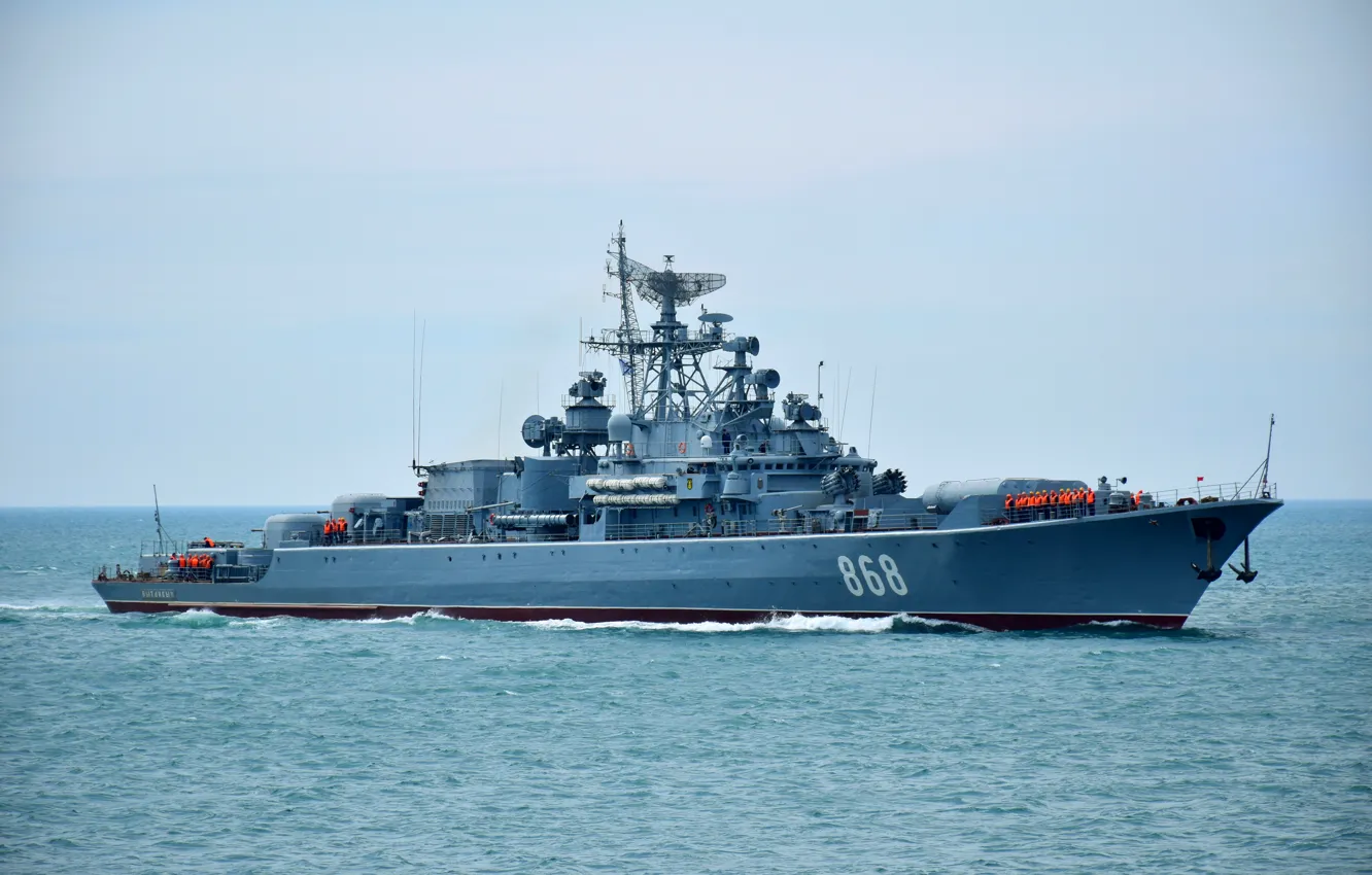 Фото обои корабль, сторожевой, проект 1135м, Пытливый, шифр Буревестник