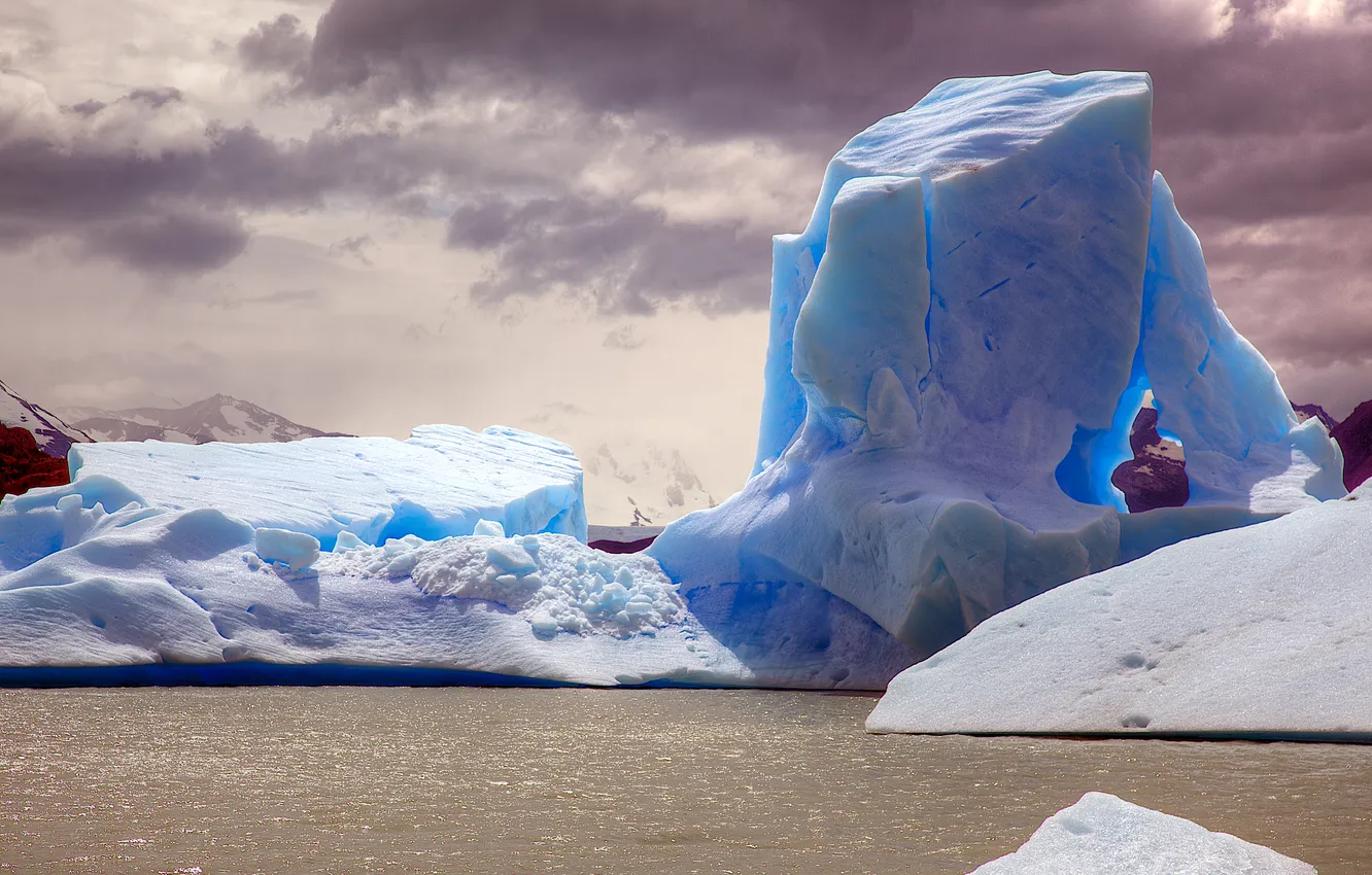 Фото обои природа, ледник, айсберг