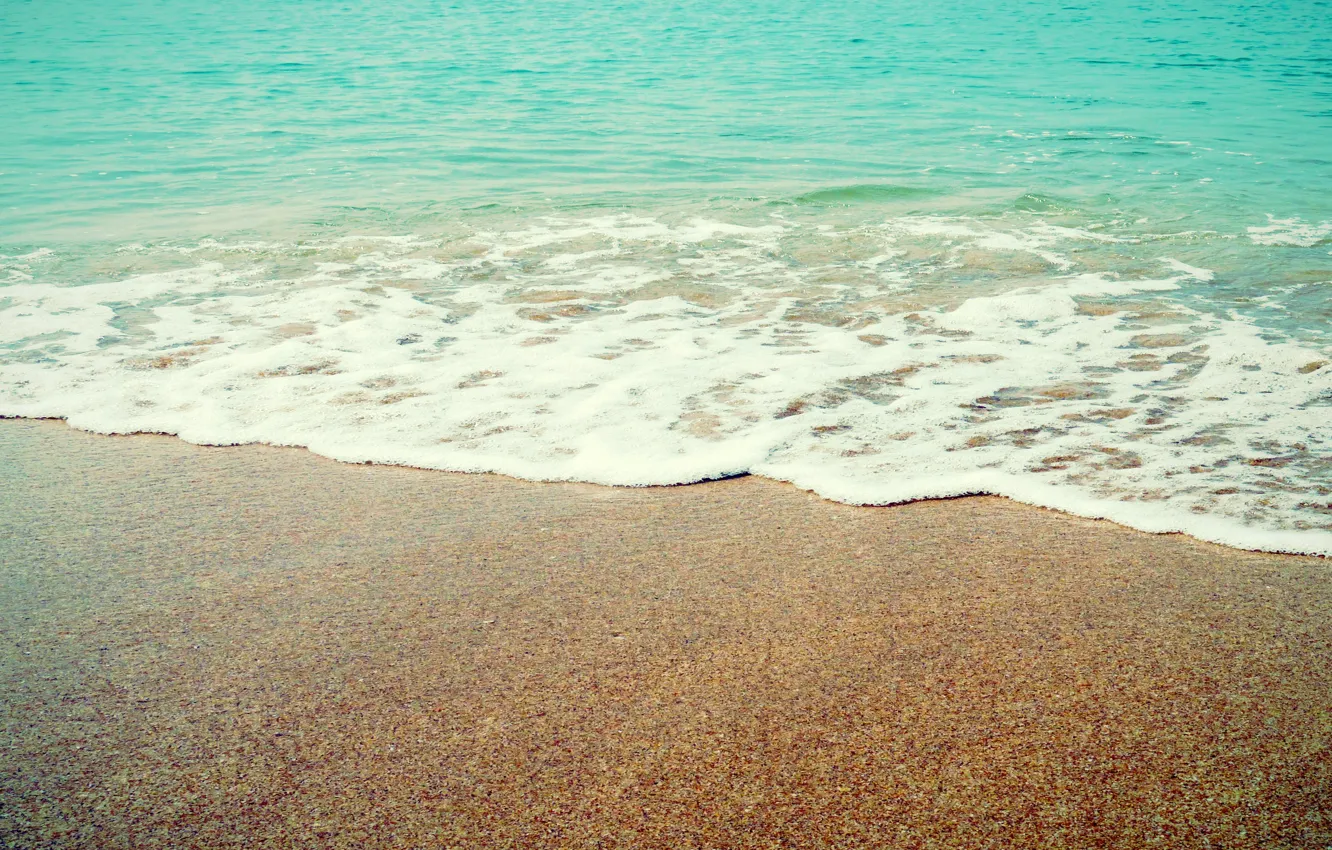Фото обои песок, море, волны, пляж, лето, summer, beach, sea