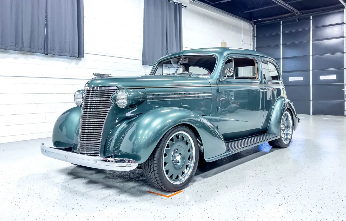 Фото обои Chevrolet, Sedan, Master, Town, Modified, '1938