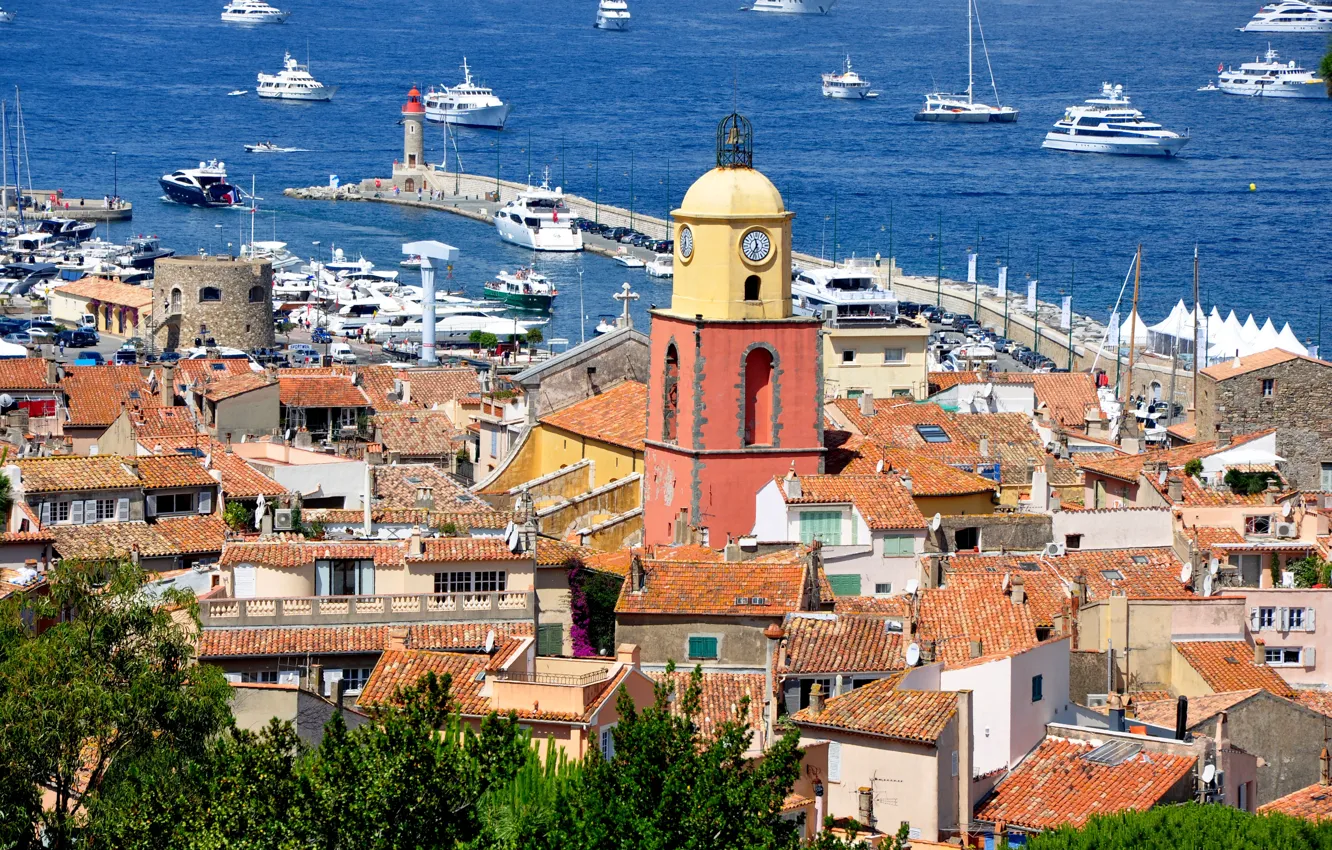 Фото обои город, Франция, Saint-Tropez