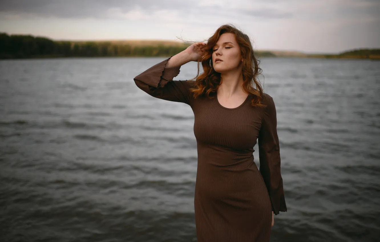 Фото обои девушка, милая, модель, Обои, Портрет, шатенка, красивая, Sexy