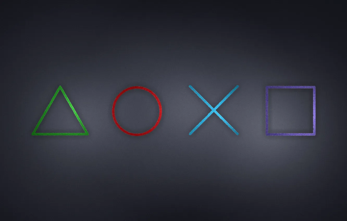 Фото обои игра, минимализм, лого, logo, game, серый фон, minimalism, PlayStation