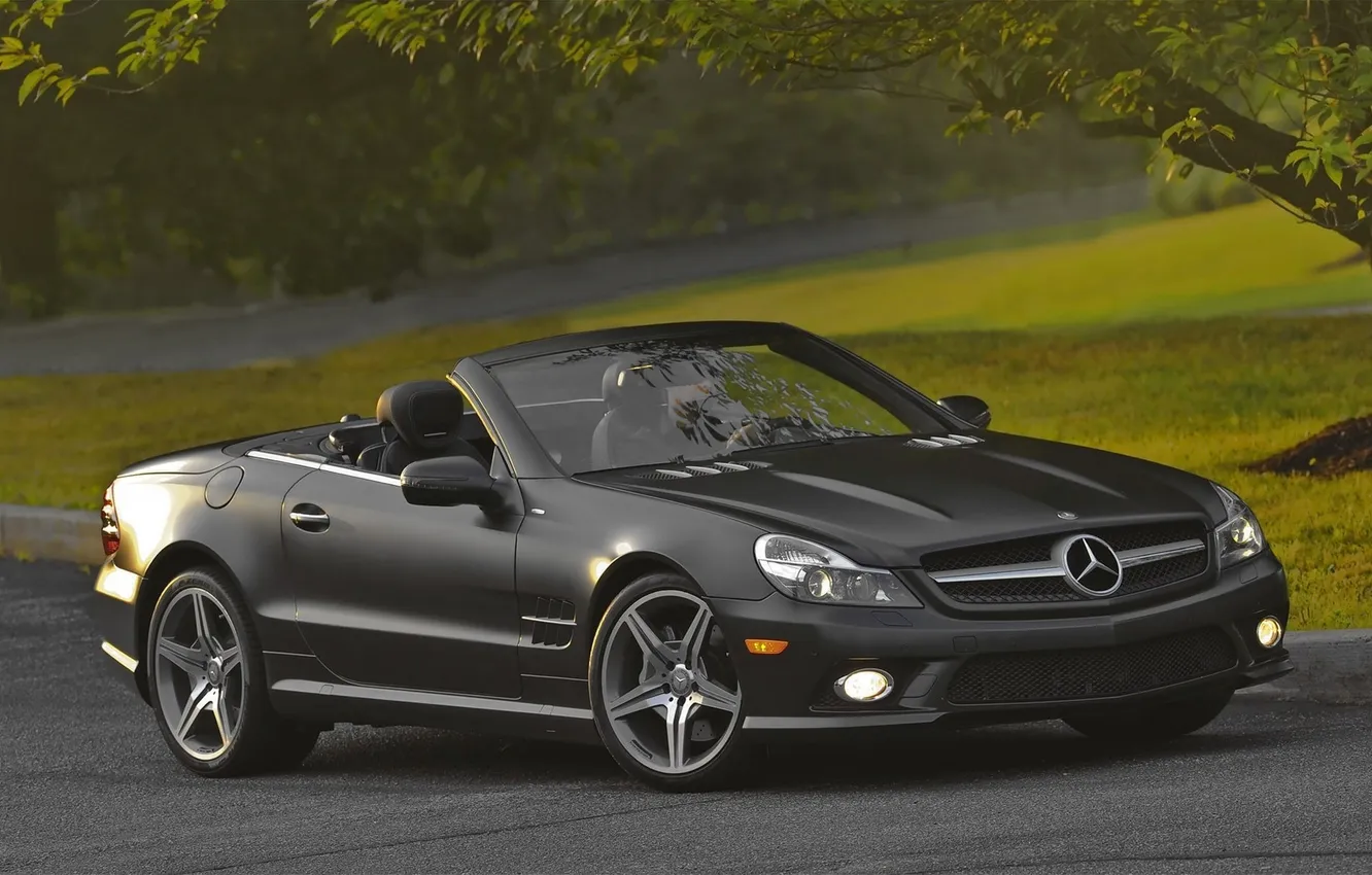 Фото обои машины, тачки, Mercedes, Night Edition, авто обои, мерседесы, Benz SL550