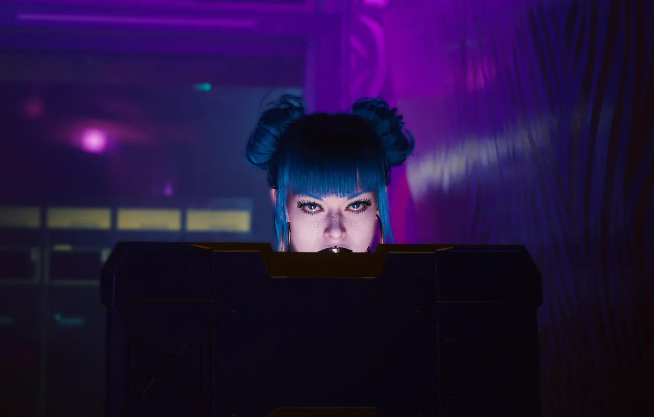 Cyberpunk girl hair фото 71