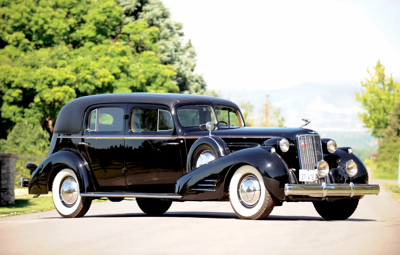 Фото обои Cadillac, экстерьер, ретро автомобили, 1937, Custom, by Fleetwood, retro cars, Cadillac V16 Series 90