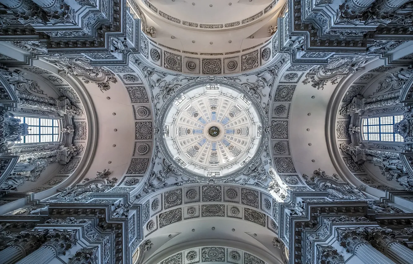Фото обои München, Symmetrie, Kirche