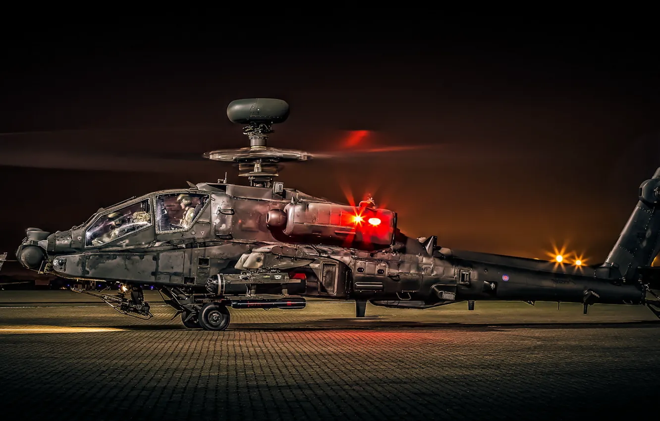 Фото обои оружие, вертолёт, Apache