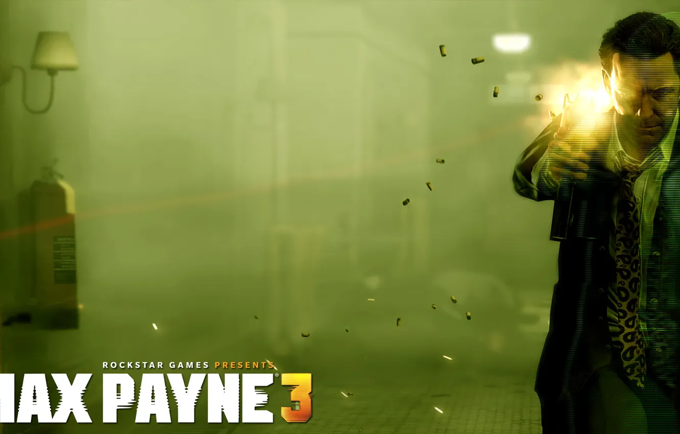 Фото обои Пистолет, Стрельба, Max Payne 3, Макс Пэйн, Rockstar Games