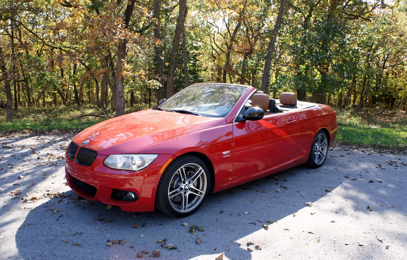 Фото обои BMW, red, 335is