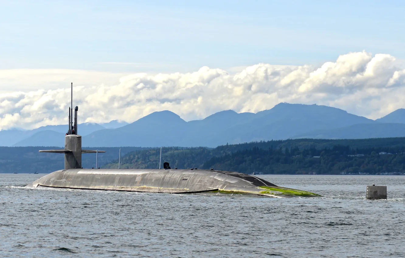 Фото обои подводная лодка, класса, «Огайо», (SSBN-735), USS Pennsylvania