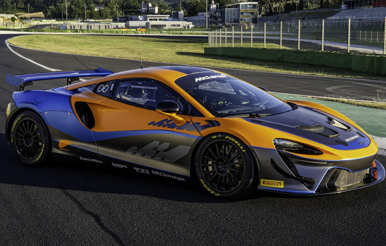 Фото обои McLaren, спорт кар, экстерьер, GT4, 2022, Artura