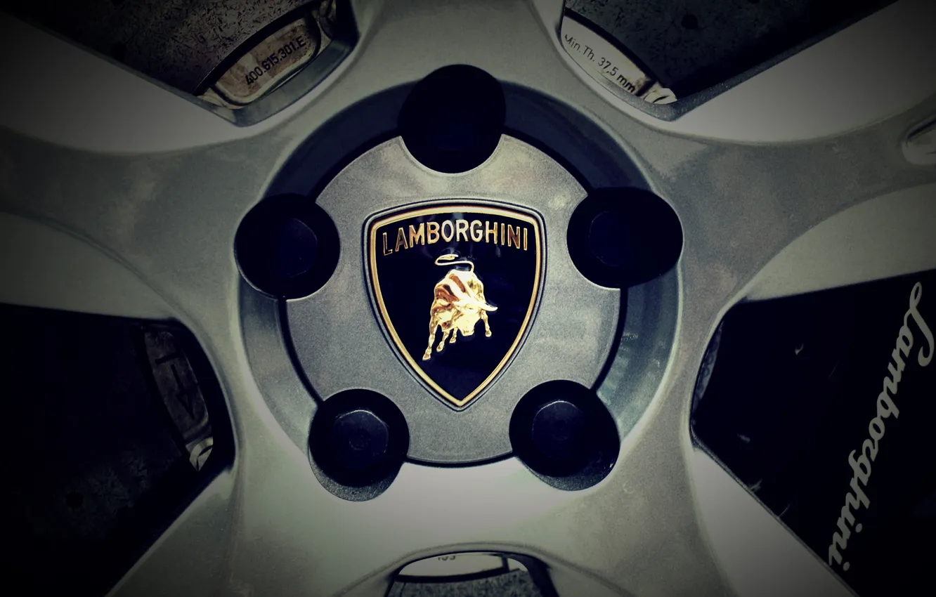 Фото обои Lamborghini, диск, литье