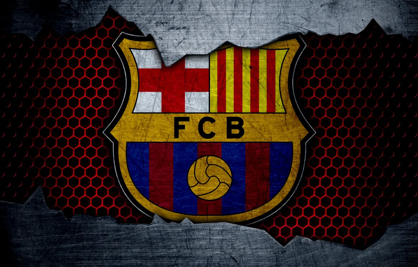 Фото обои wallpaper, sport, logo, football, Barcelona