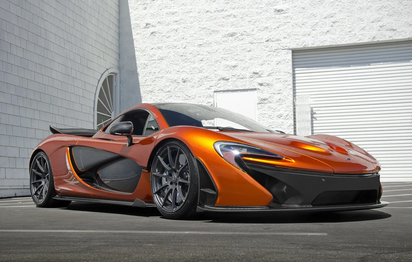 Фото обои McLaren, Orange, Carbon