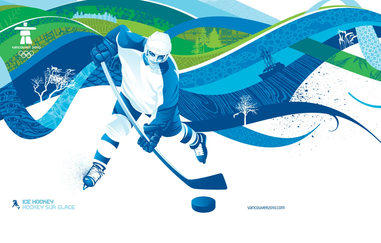 Фото обои хоккей, ванкувер, олимпиада 2010