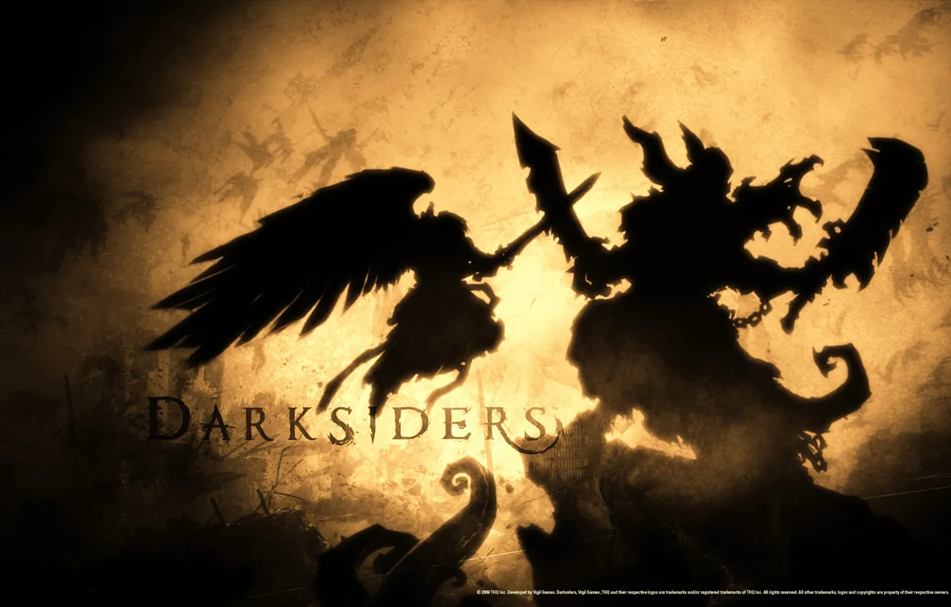 Фото обои ангел, демон, Darksiders