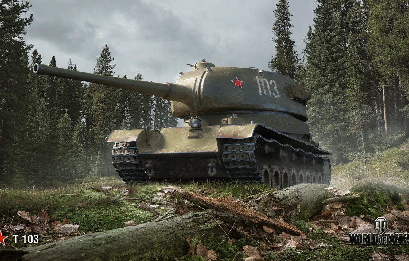 Фото обои WoT, World of Tanks, Wargaming, Т-103