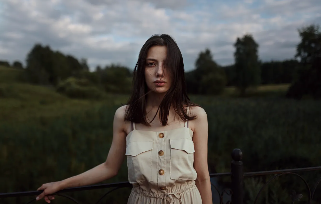 Фото обои портрет, веснушки, локоны, Aleks Five