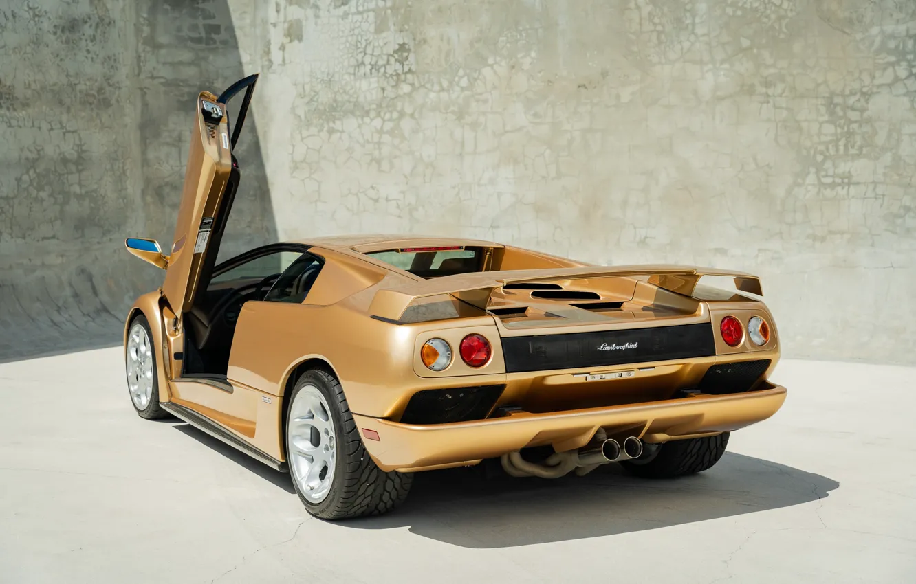 Фото обои Lamborghini, ламбо, Diablo, задок, ламбо двери, Lamborghini Diablo VT 6.0 SE