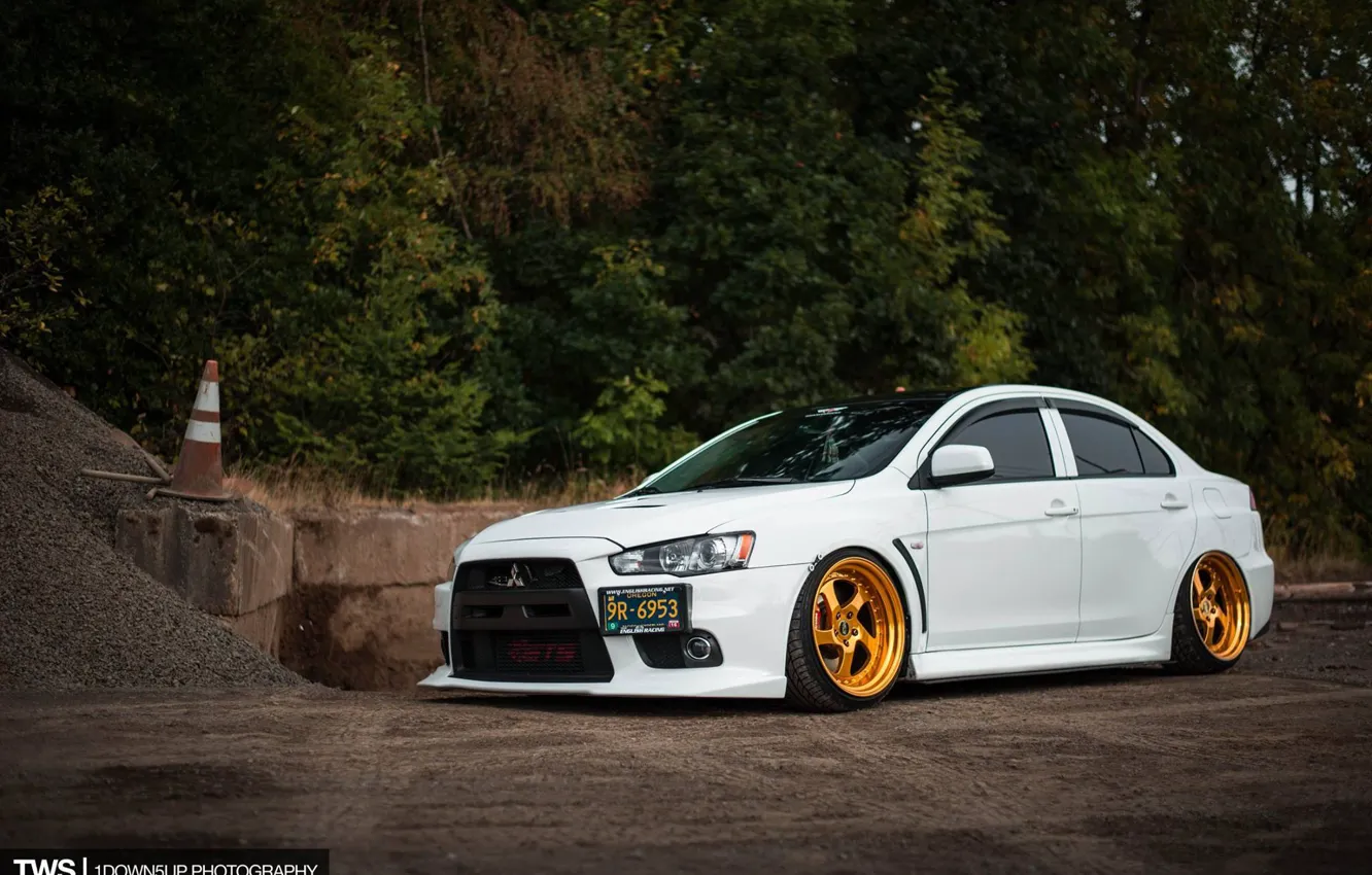 Фото обои Mitsubishi, Lancer, evo, x4.