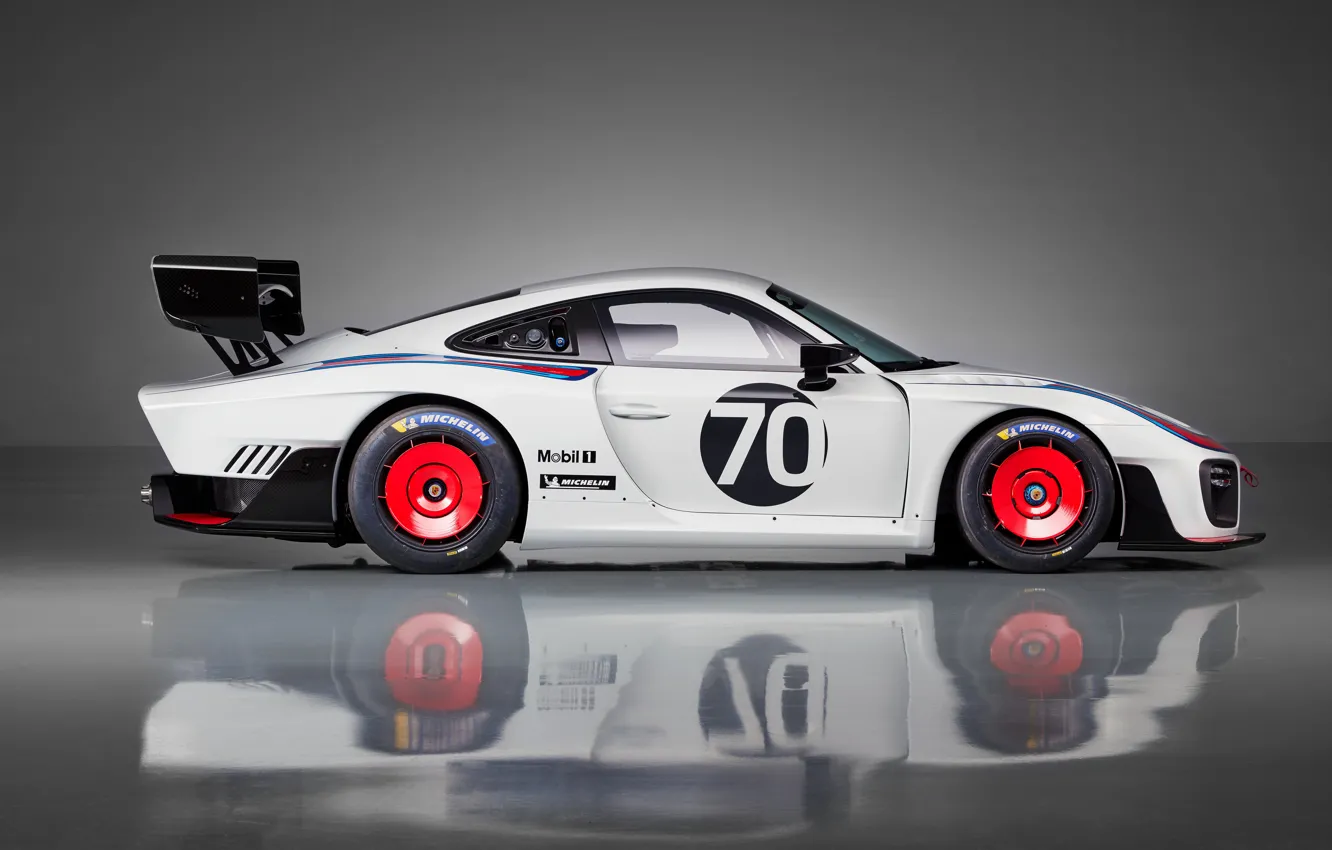 Фото обои Porsche, профиль, 2018, 935, юбилейная спецсерия