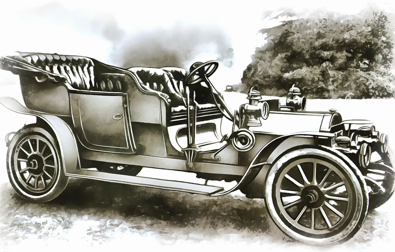 Фото обои auto, retro, art