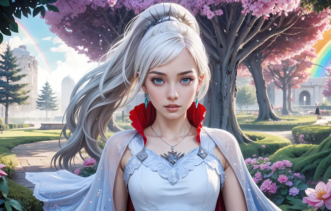 Фото обои Games, Weiss Schnee, RWBY, AI art