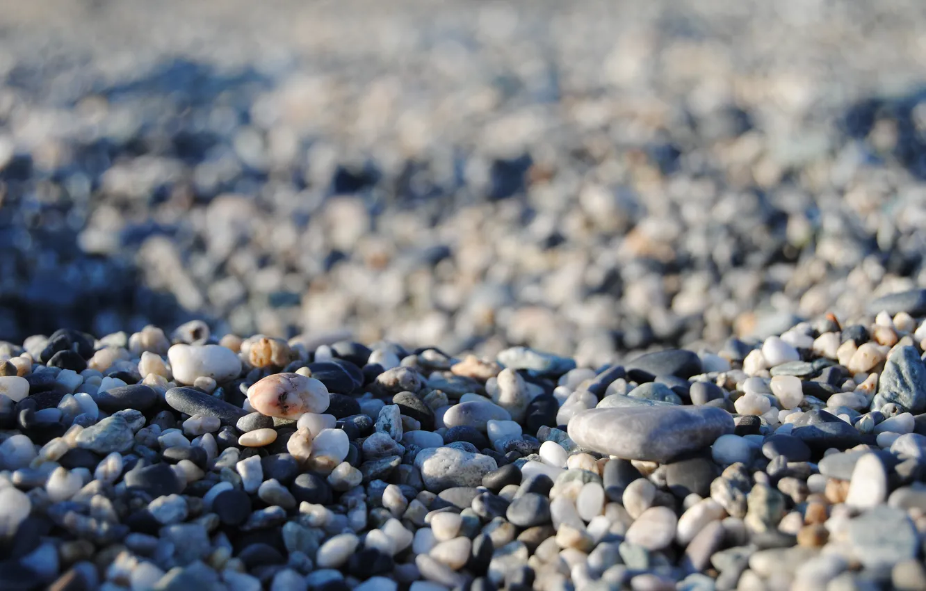 Фото обои море, камни, много камней