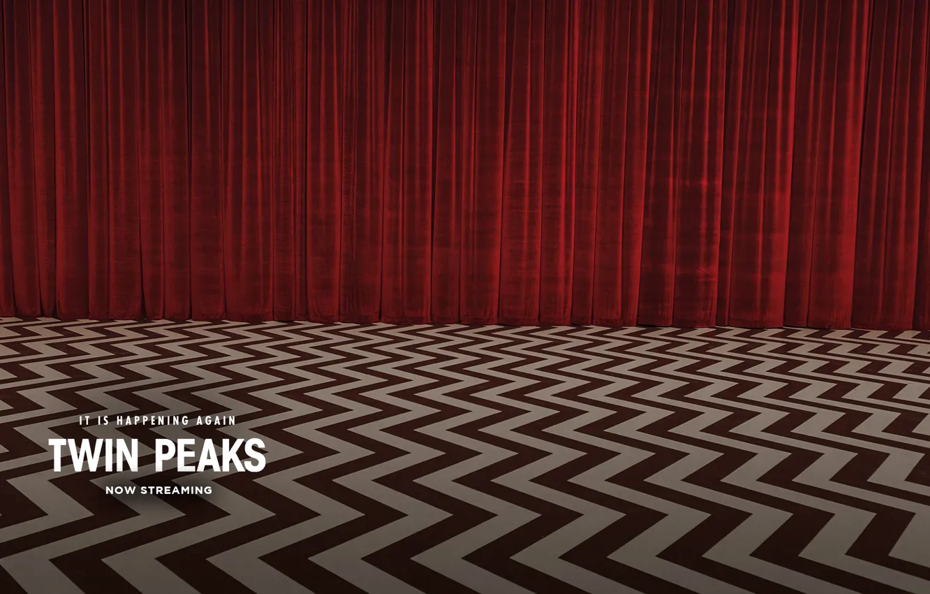 Фото обои Twin Peaks, Твин Пикс, Black Lodge, Чёрный Вигвам, Красная комната, Red Room