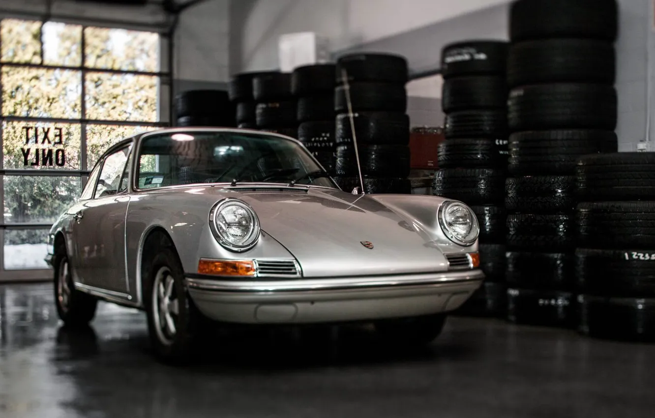 Фото обои Porsche, 1967, Silvery