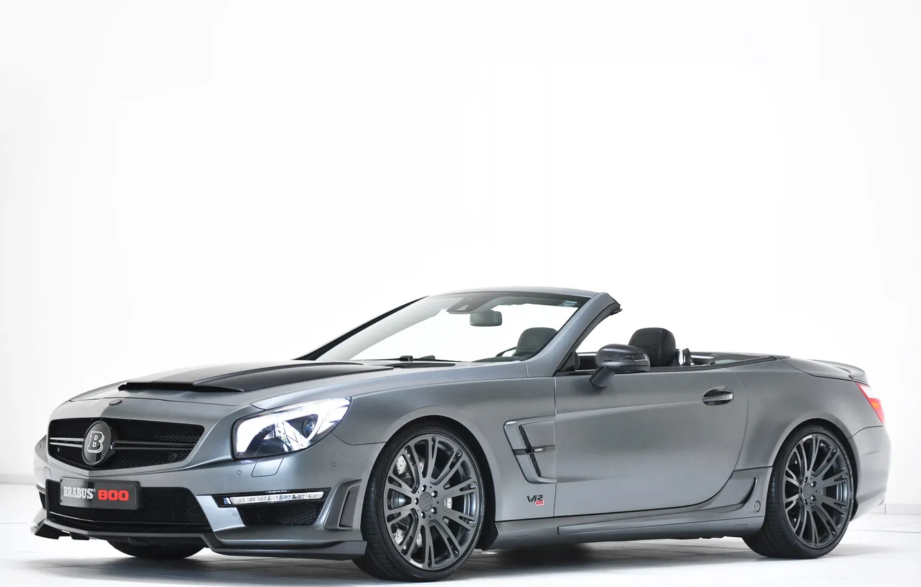 Фото обои Roadster, Mercedes, мерседес, брабус, 2013, R231, Brabus 800