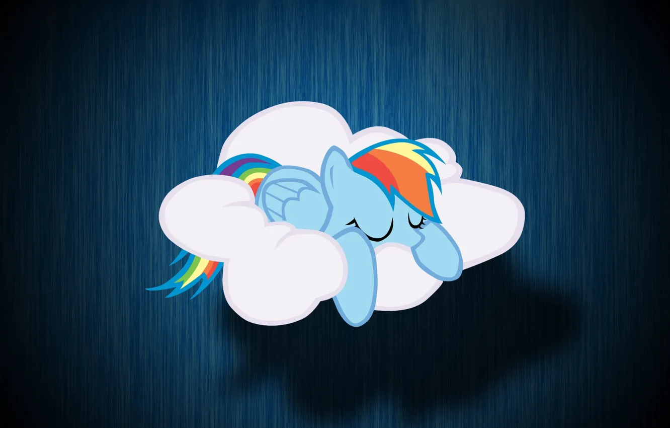 Фото обои облако, My Little Pony, Rainbow Dash, MLP, Рейнбоу Дэш