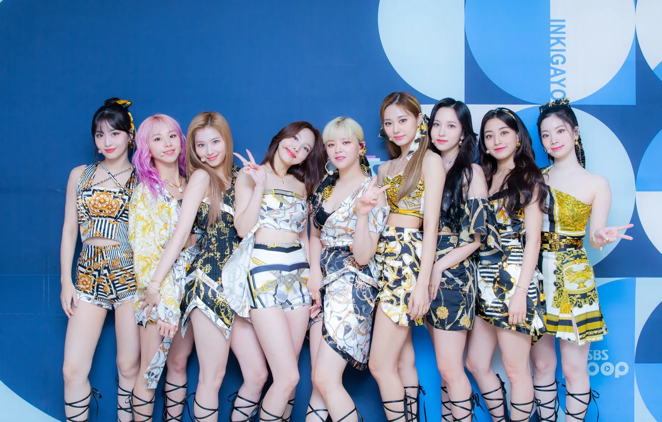 Фото обои K-Pop, Twice, Jihyo, Tzuyu, Im Nayeon, Yoo Jeongyeon, Hirai Momo, Myoui Mina