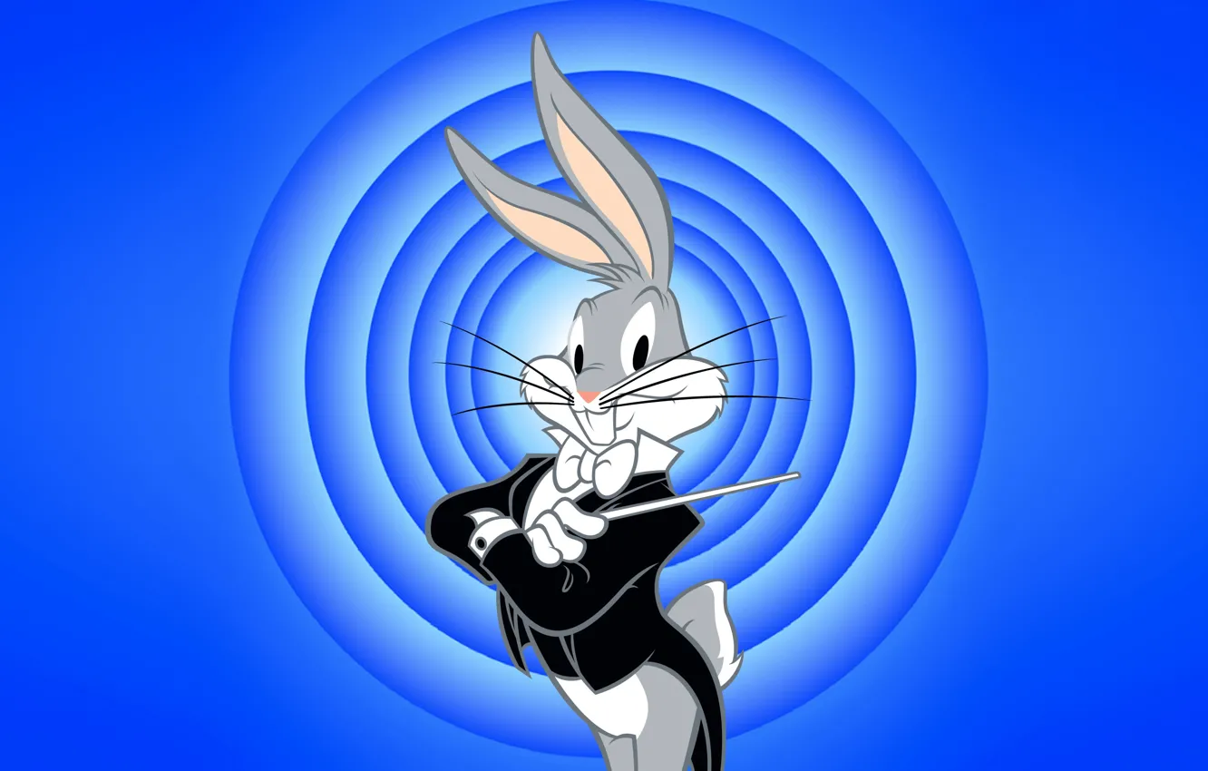 Фото обои Кролик, Мультфильм, Looney Tunes, Багз Банни, Bugs Bunny, Уши, Кролик Багз, Bugs