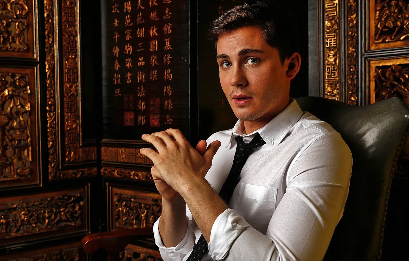Фото обои фотосессия, Logan Lerman, Los Angeles Times, октябрь 2014