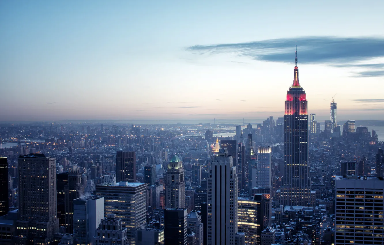 Фото обои Нью-Йорк, USA, США, New York, Rockefeller Center, Штат Нью-Йорк, State New York, Рокфеллеровский Центр