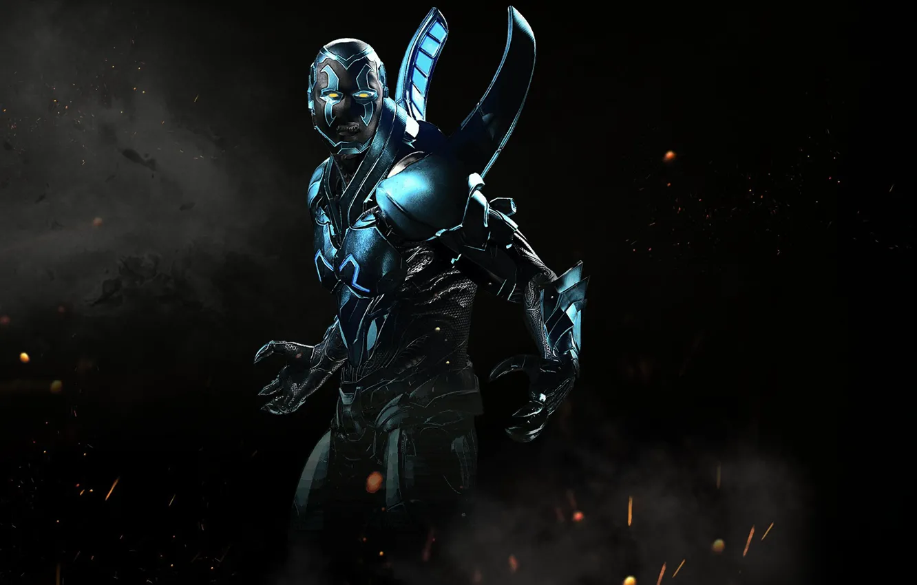 Фото обои game, fighting, Blue Beetle, NetherRealm Studios, Injustice 2, Jaime Reyes