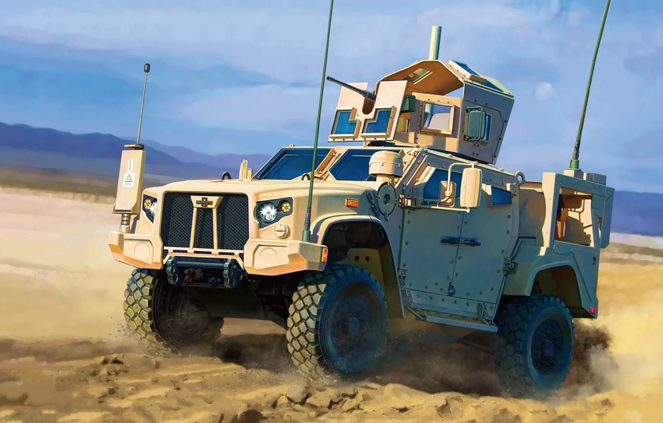 Фото обои США, бронеавтомобиль, US Army, Тан Ню, JLTV M1278 Heavy Guns Carrier JLTV-GP, Joint Light Tactical …