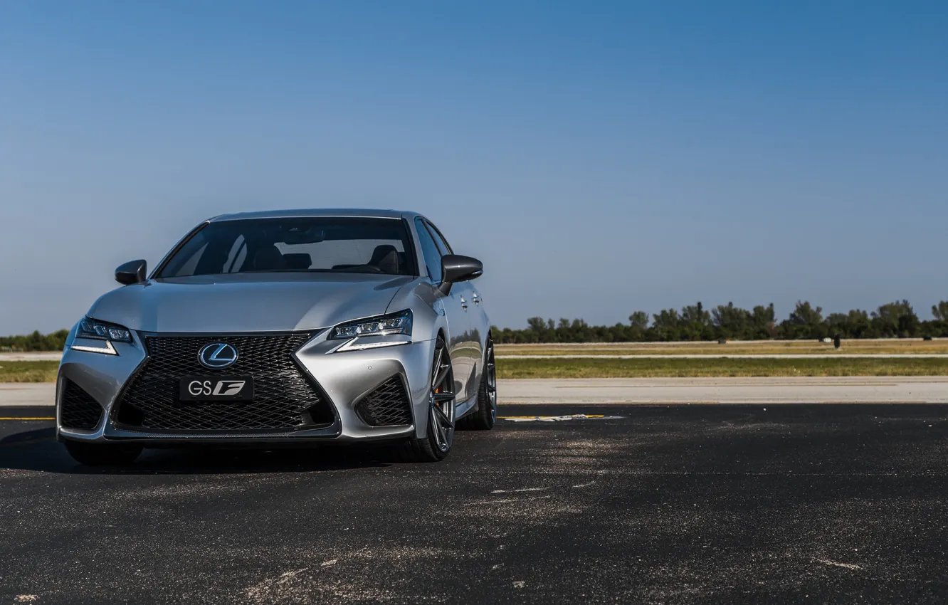 Фото обои Lexus, Japan, Sky, Blue, New, Silver, Sight, GSF