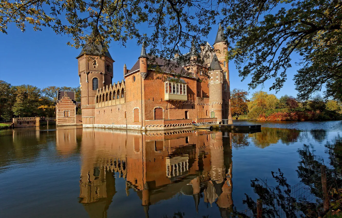 Фото обои замок, Нидерланды, Голландия, Heeswijk castle