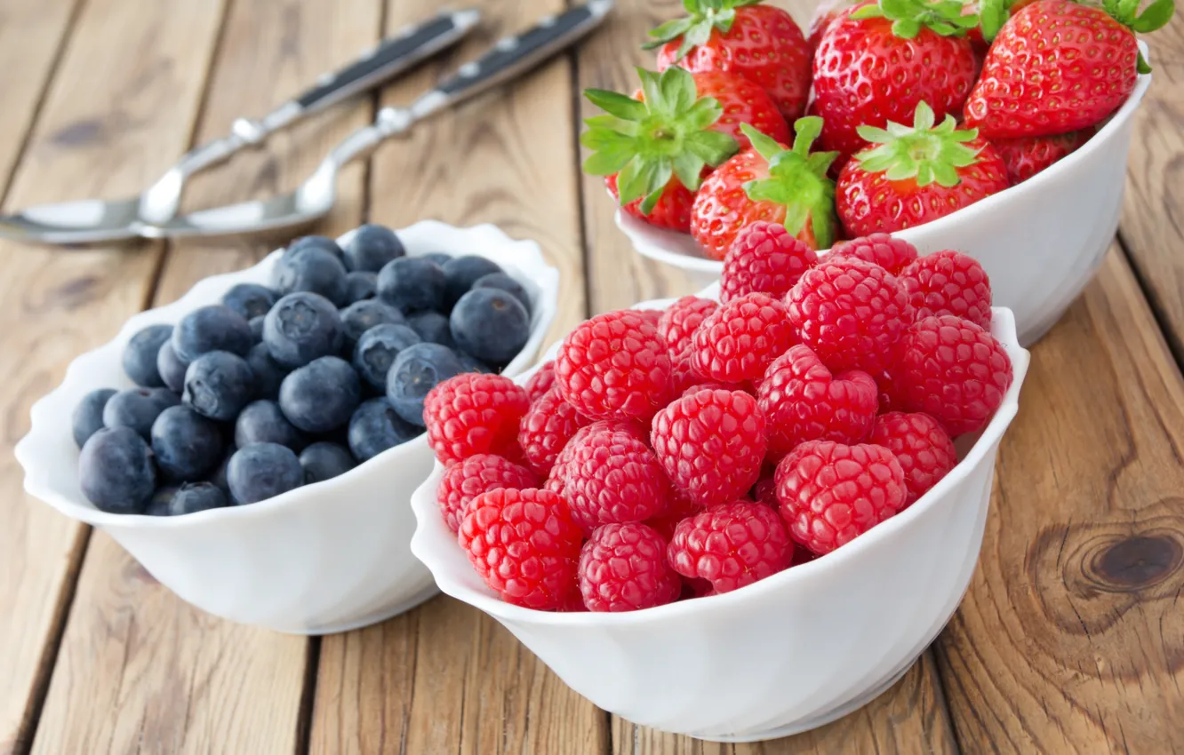 Фото обои ягоды, малина, черника, клубника, fresh, strawberry, blueberry, berries
