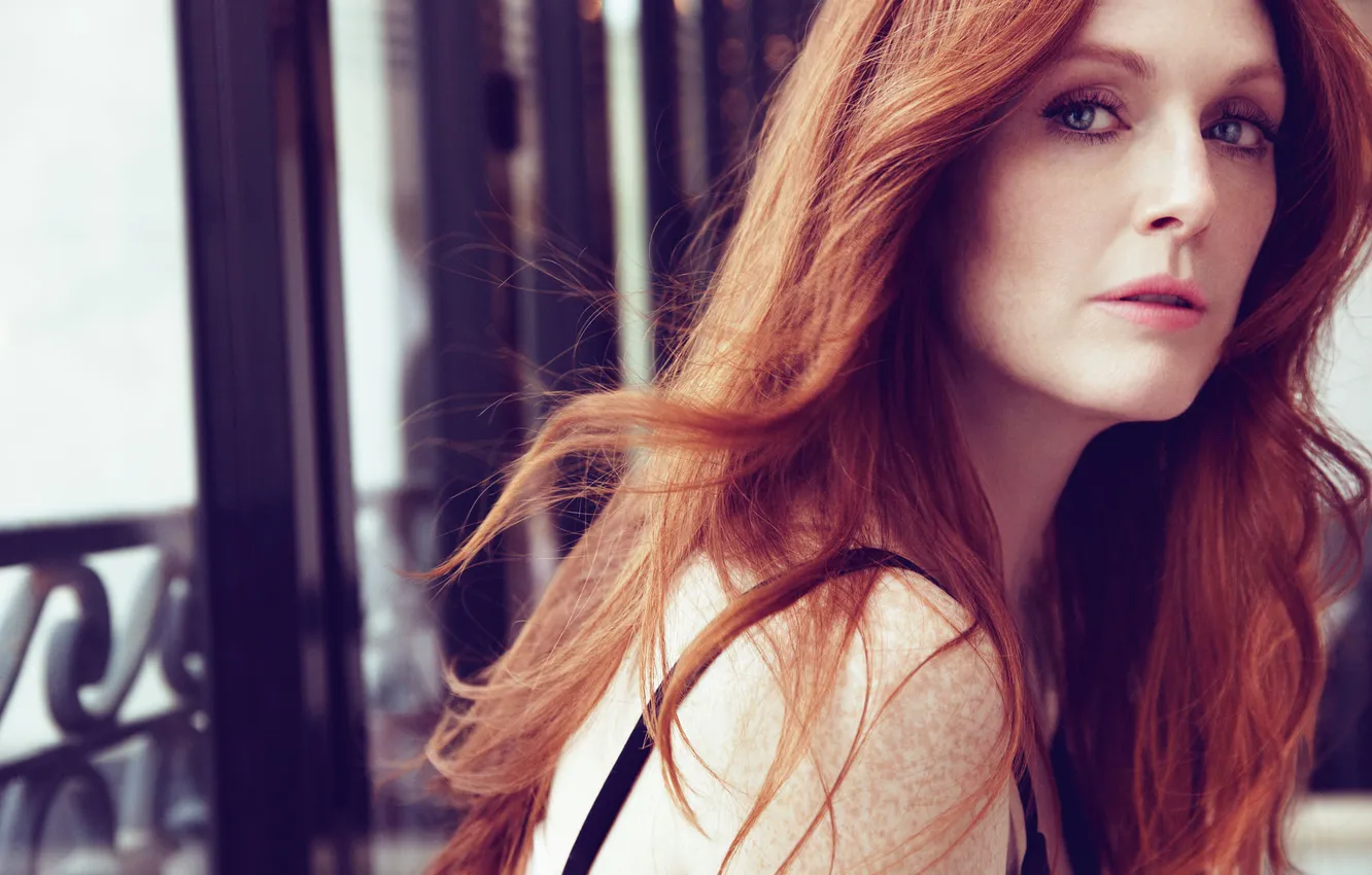 Фото обои актриса, рыжая, Джулианна Мур, Julianne Moore
