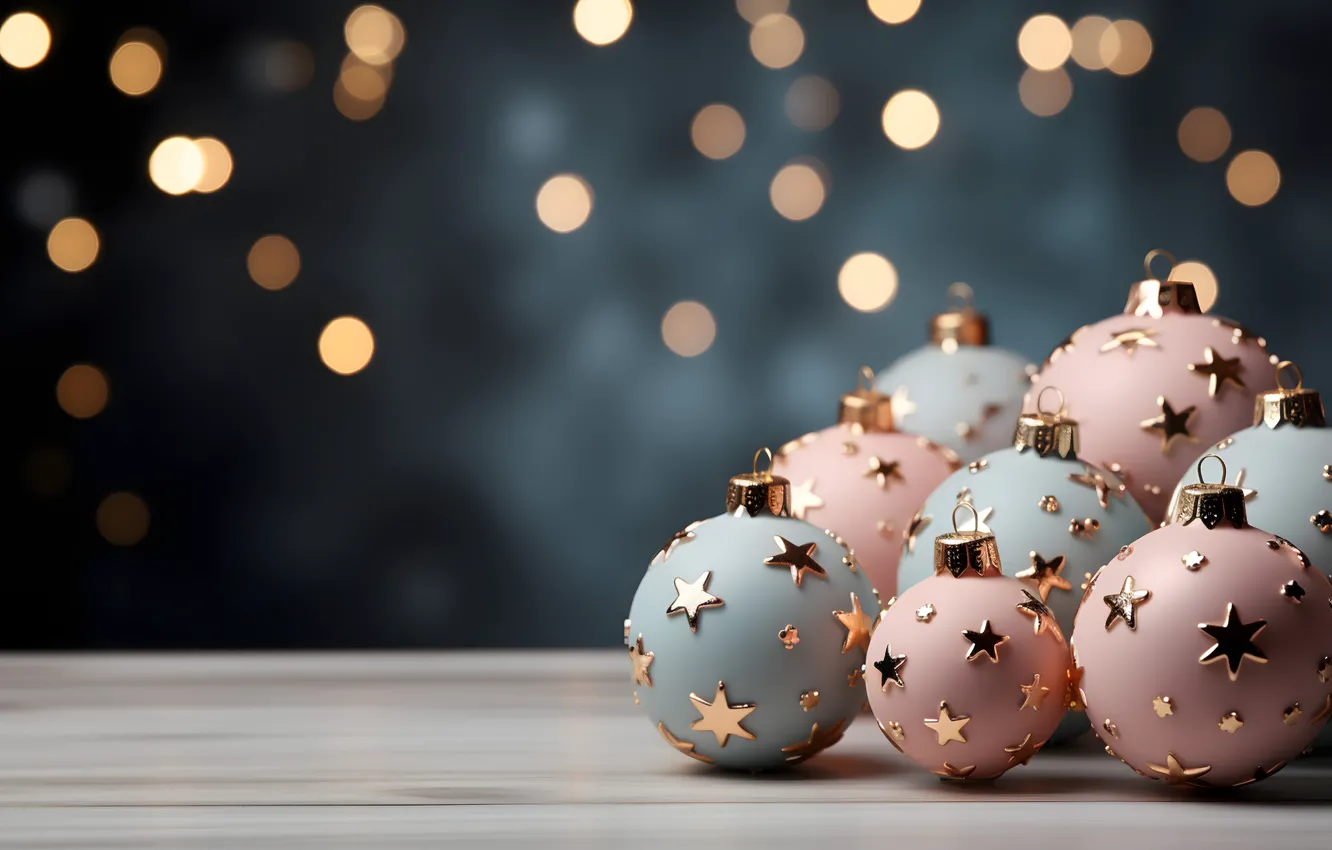 Фото обои украшения, шары, Новый Год, Рождество, golden, new year, Christmas, balls
